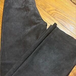 Ann Taylor Brown Suede Trousers